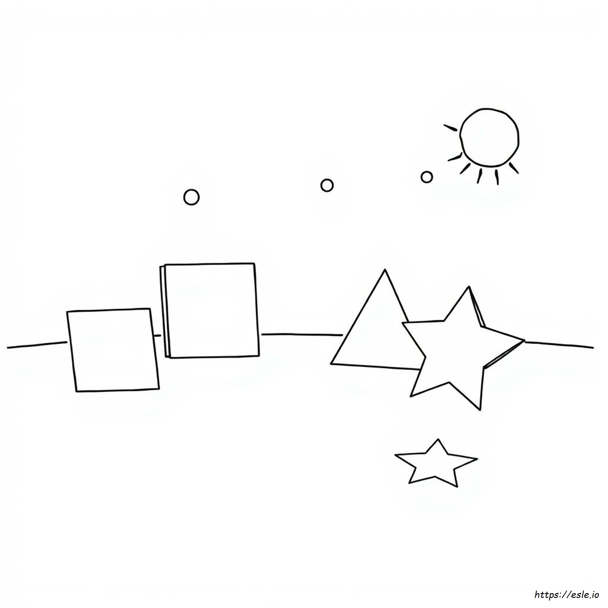 Shape Coloring Pages For Preschoolers