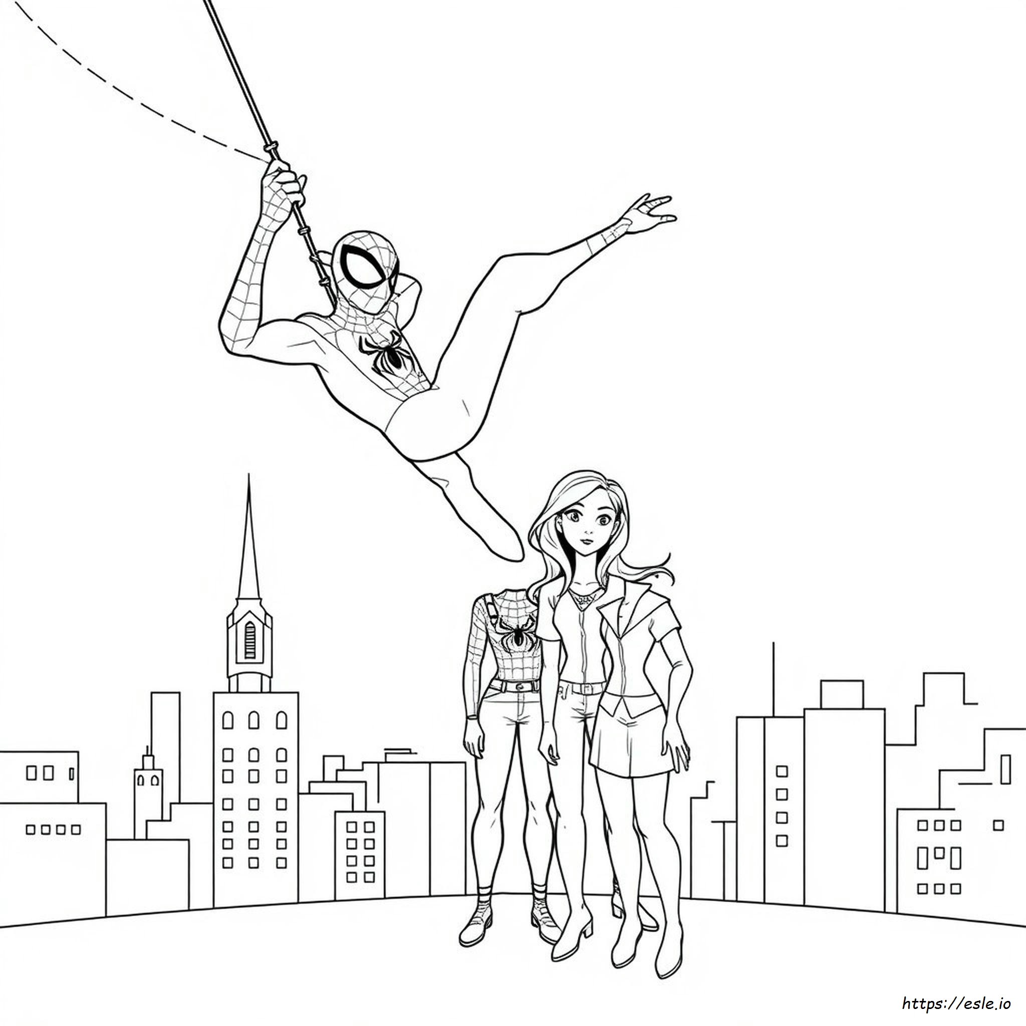 Spidey And Friends Colouring