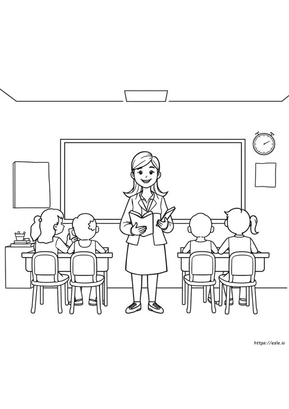 Coloriages 'Merci Maîtresse' À Imprimer