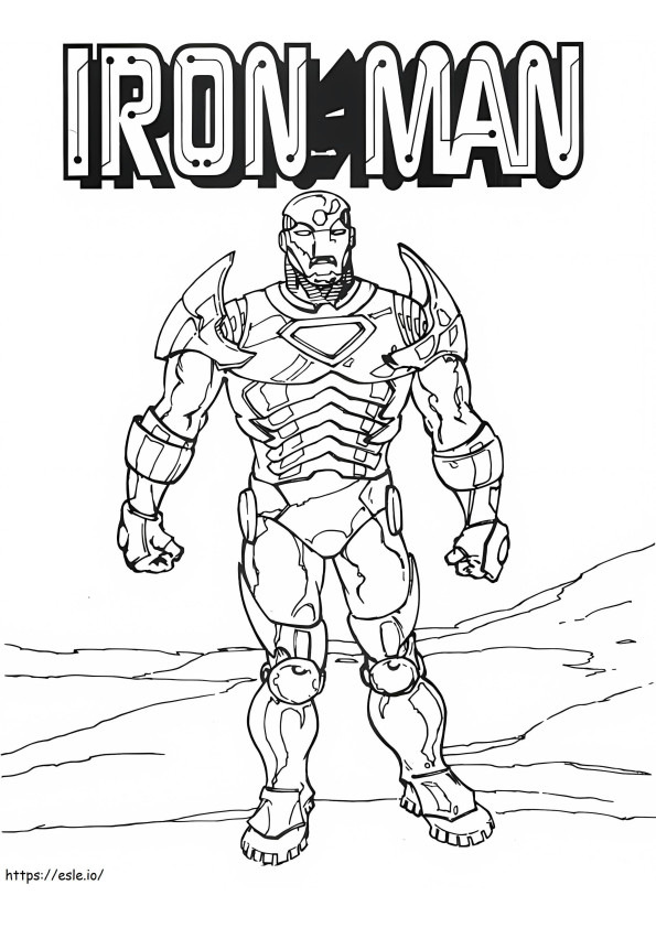 Iron Man 13 coloring page