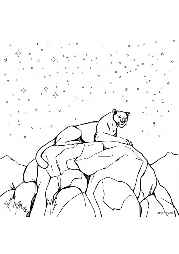 Gambar Mewarnai Black Panther