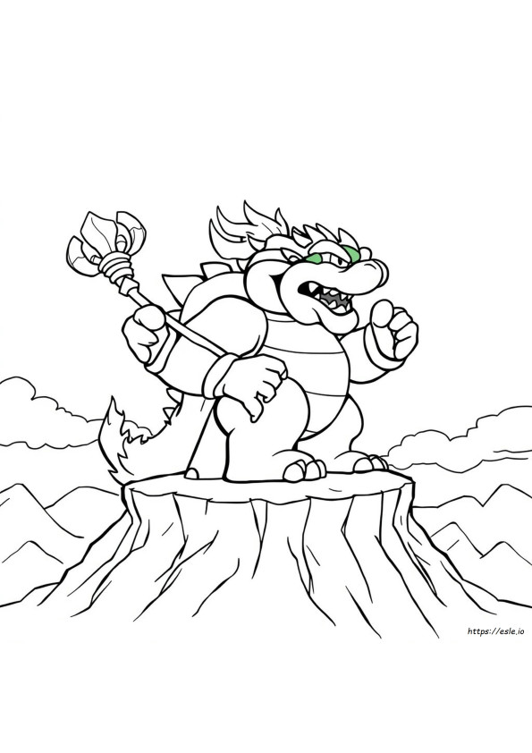 Dunkler Bowser Ausmalbilder