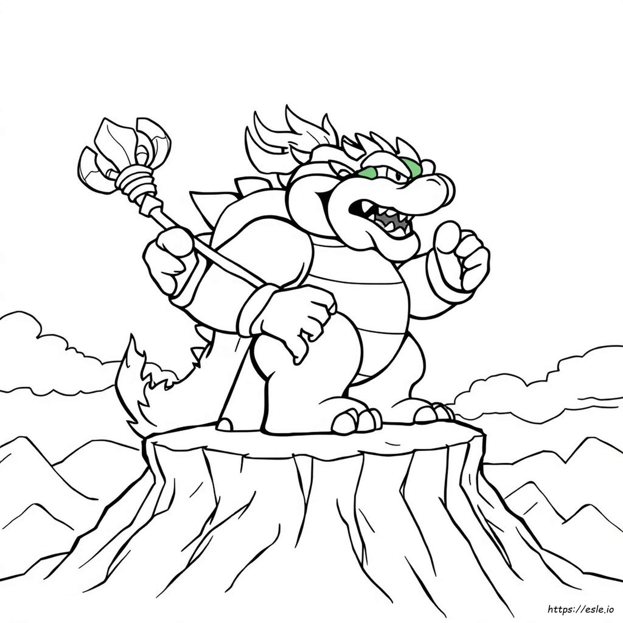 Bowser Oscuro Para Colorear