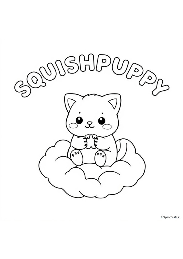 Kitty Squishmallow Kolorowanka