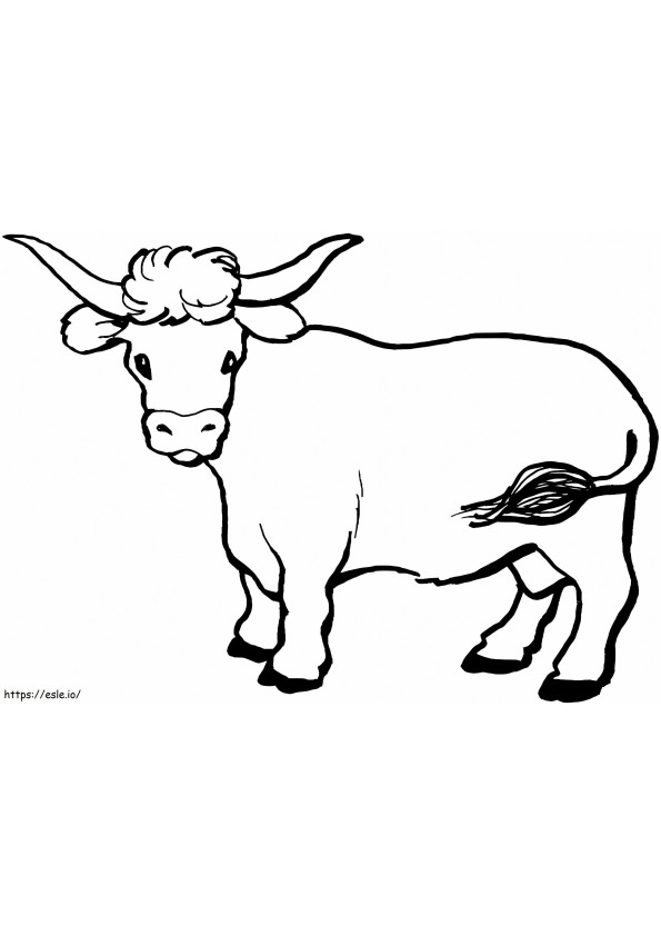Vaca Imprimible para colorear