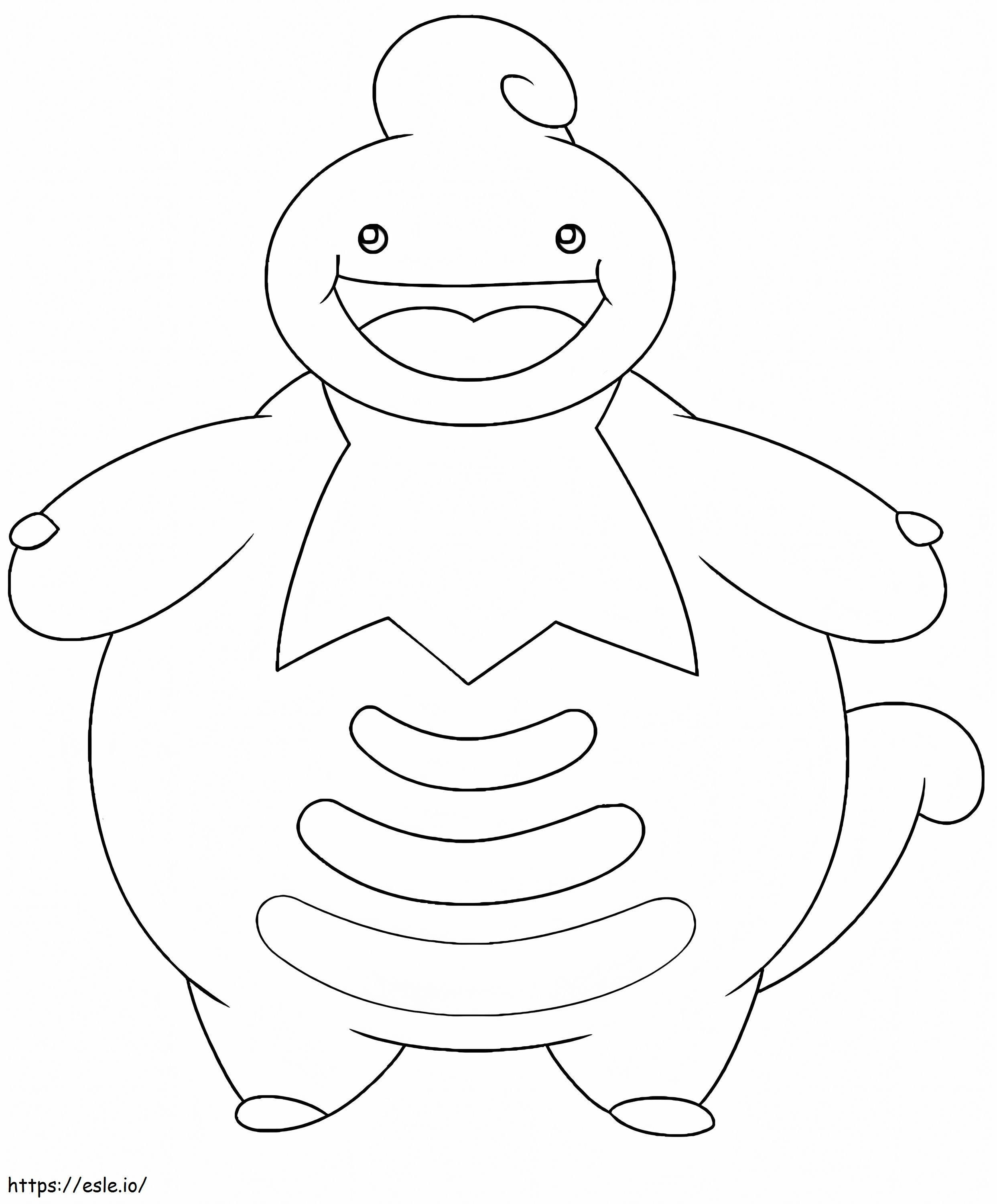 Coloriage Pokémon Lickicky 2 à imprimer dessin