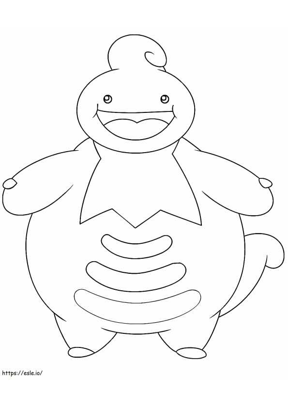 Lickilicky Pokemon 2 coloring page