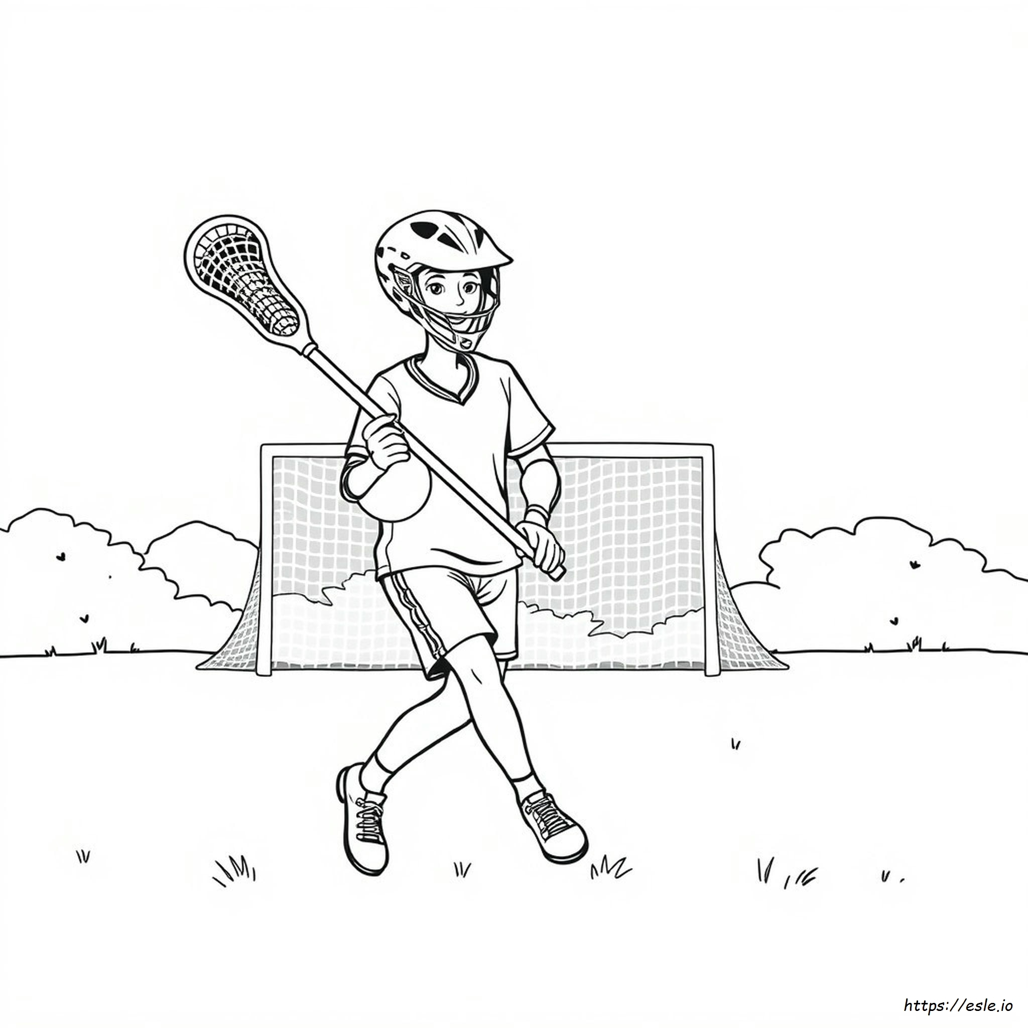 Lacrosse Coloring Page