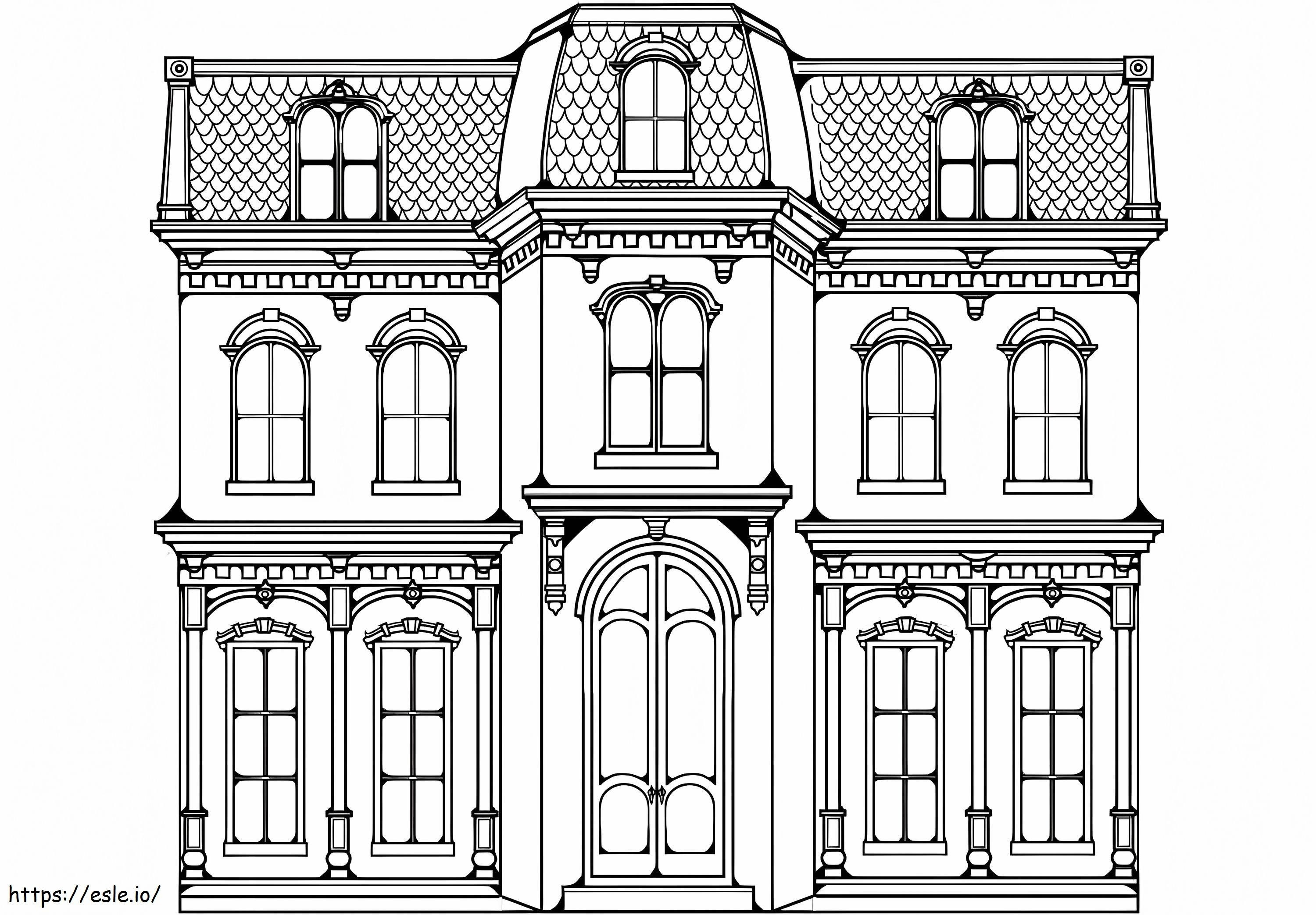 Big House coloring page