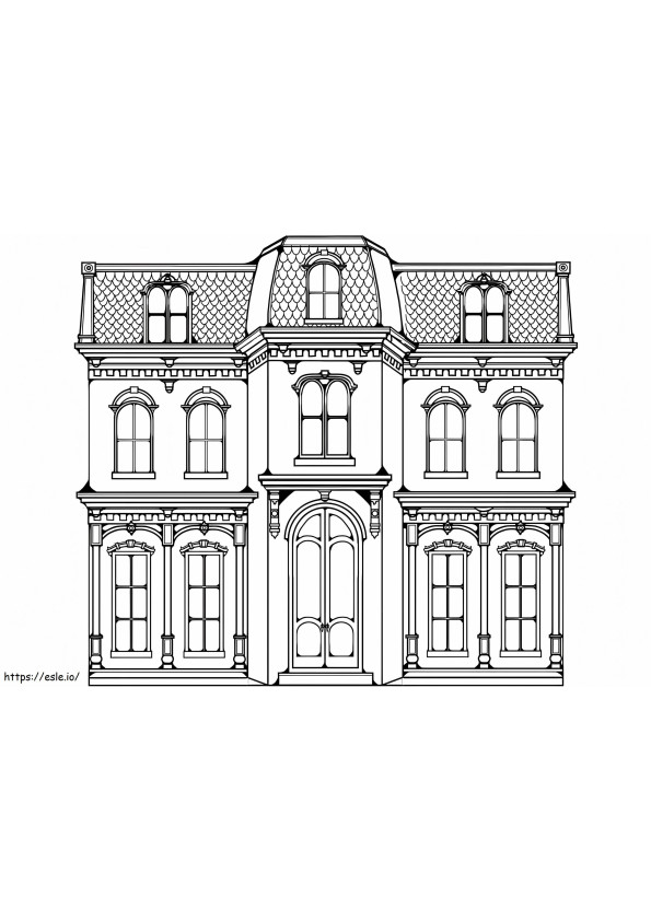 Big House coloring page
