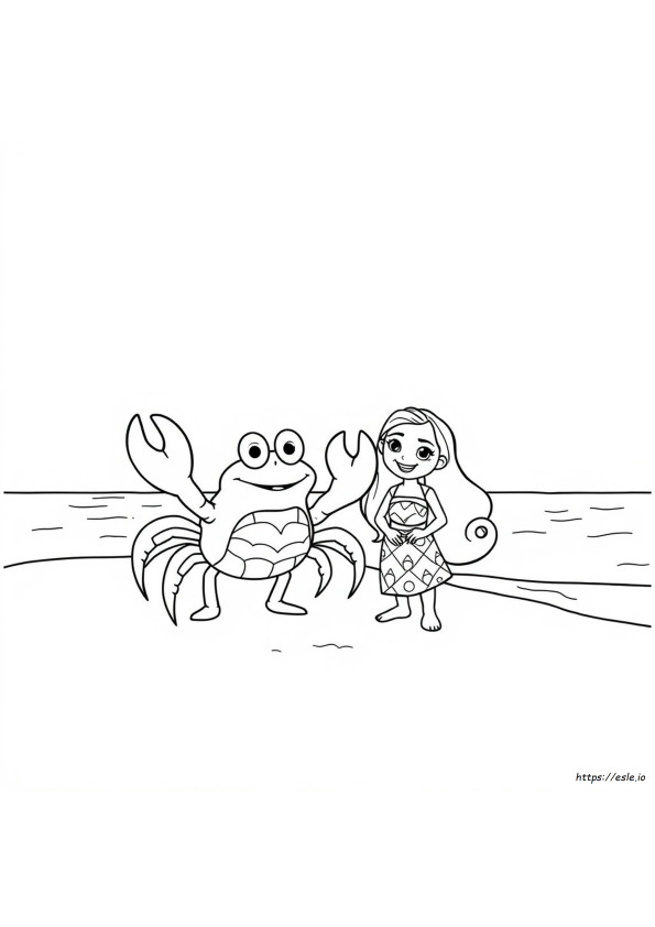 Tamatoa Krab Moana Kleurplaten