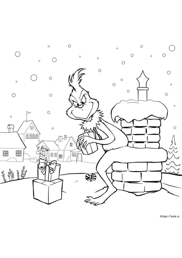 Kolorowanka Grinch Pdf Do Druku Za Darmo
