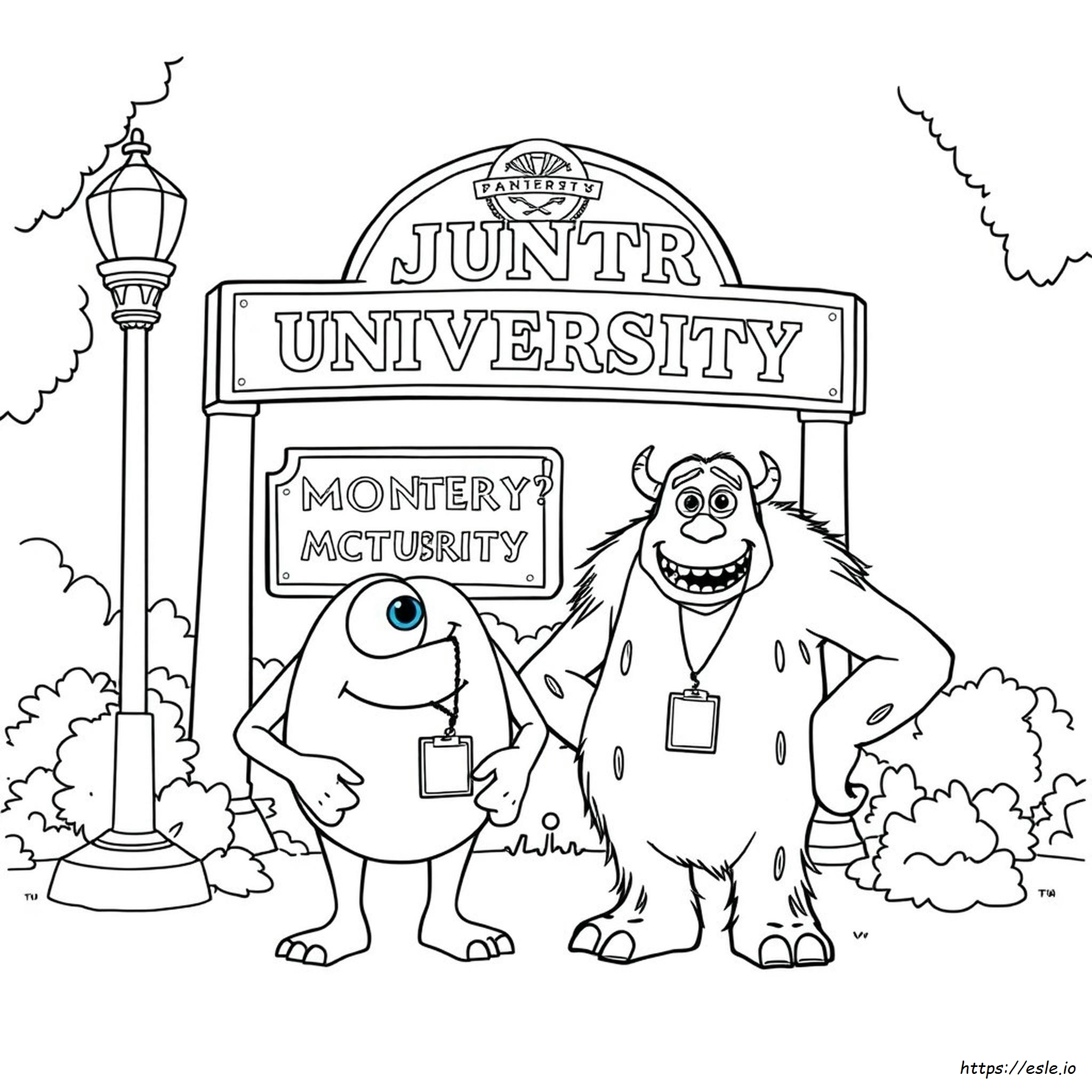 Sully Monsters Inc Coloring Page
