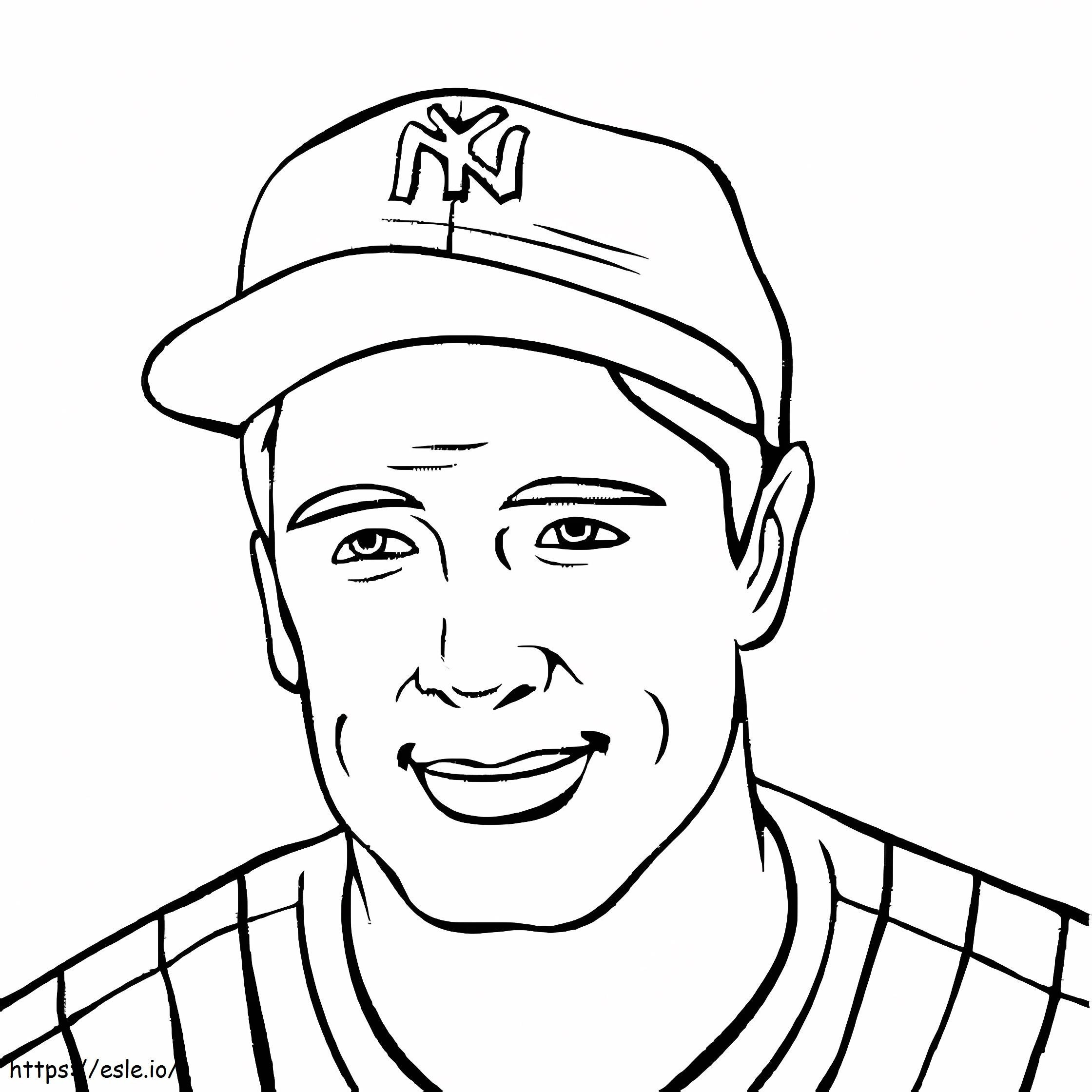 Lou Gehrig Yankees de Nueva York para colorear