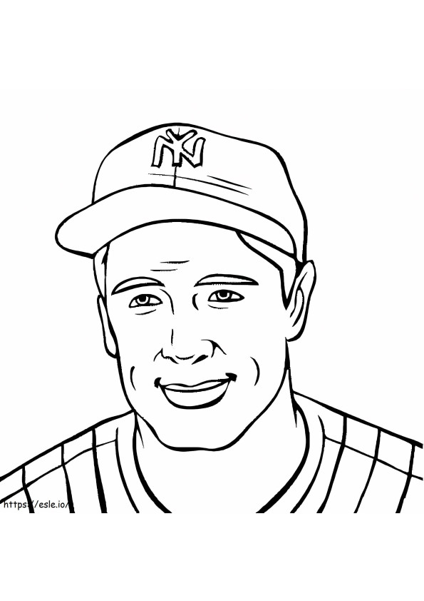 Coloriage Lou Gehrig Yankees de New York à imprimer dessin
