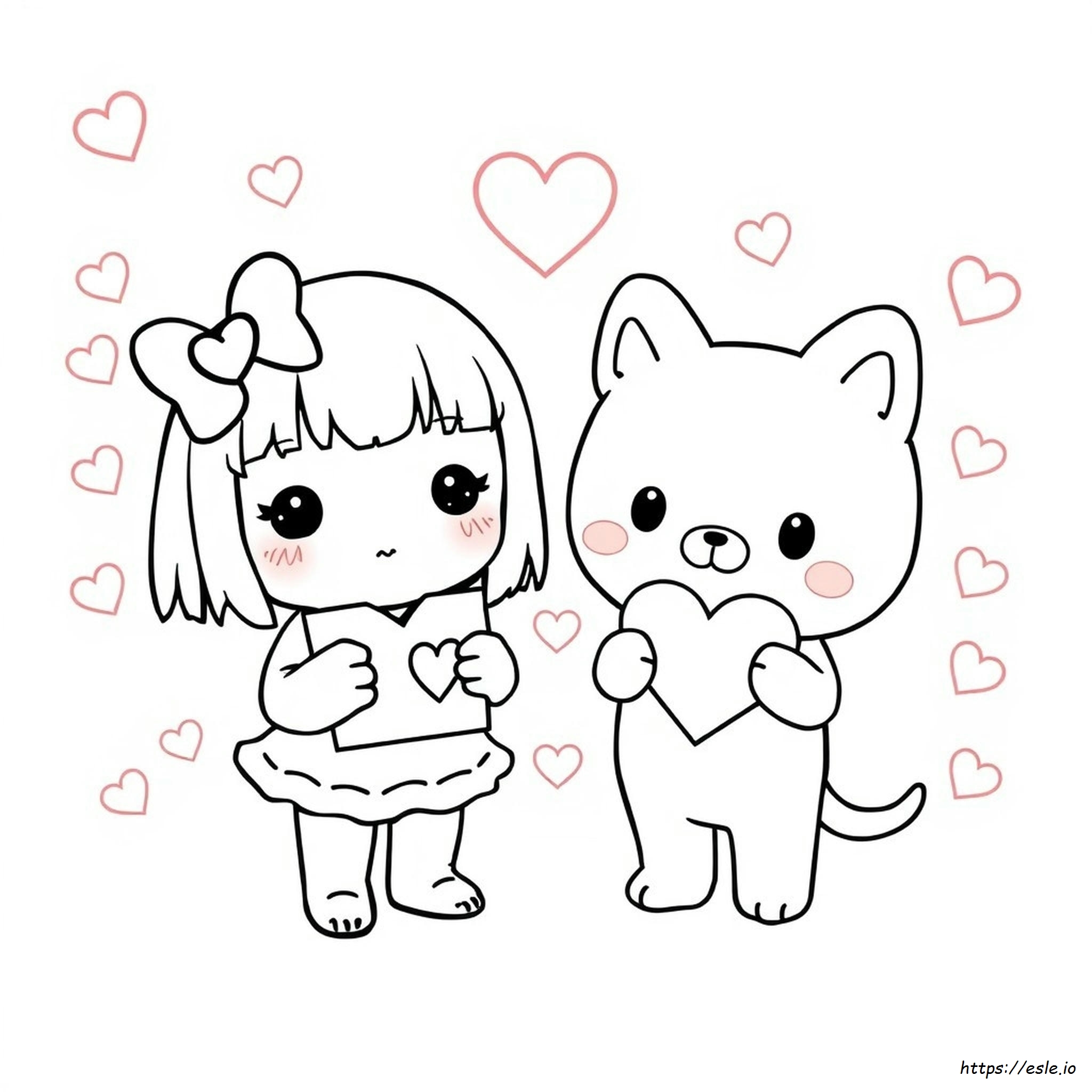 Sanrio Valentines Coloring Pages