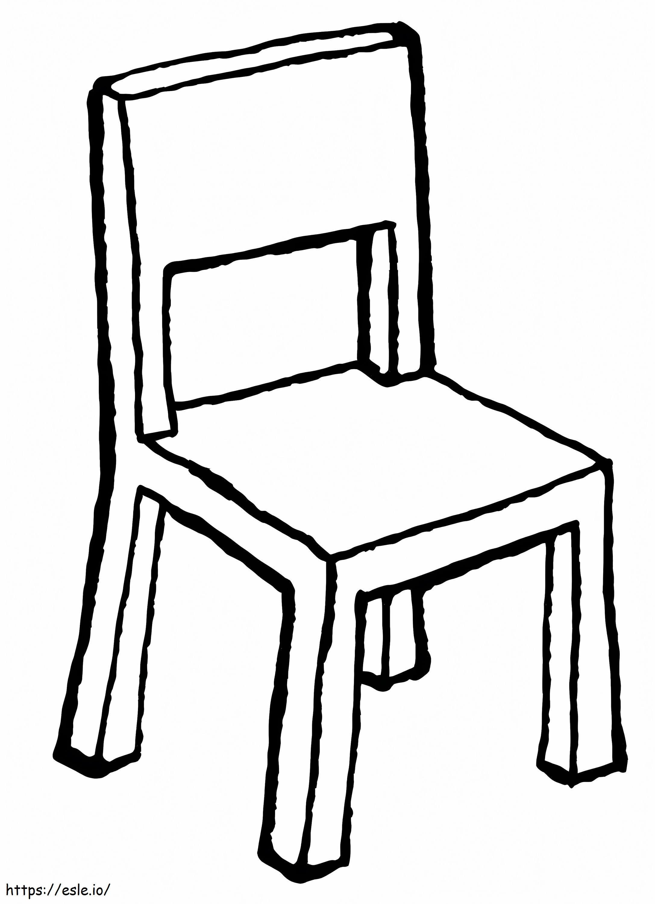 Fa szék kifestő