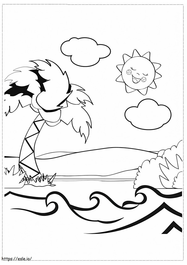 Pinypon Beach coloring page
