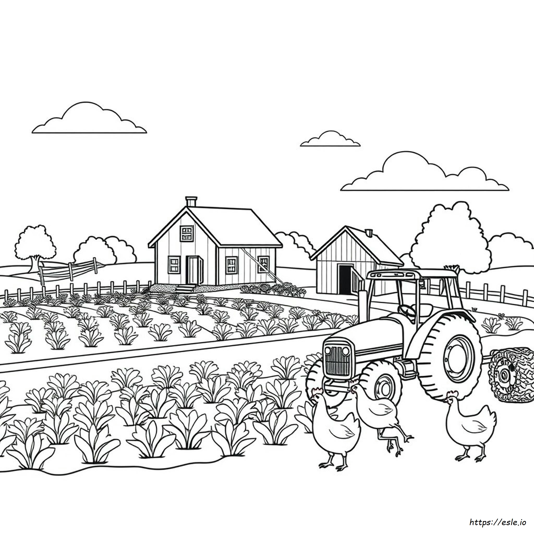 Farmland Coloring Pages