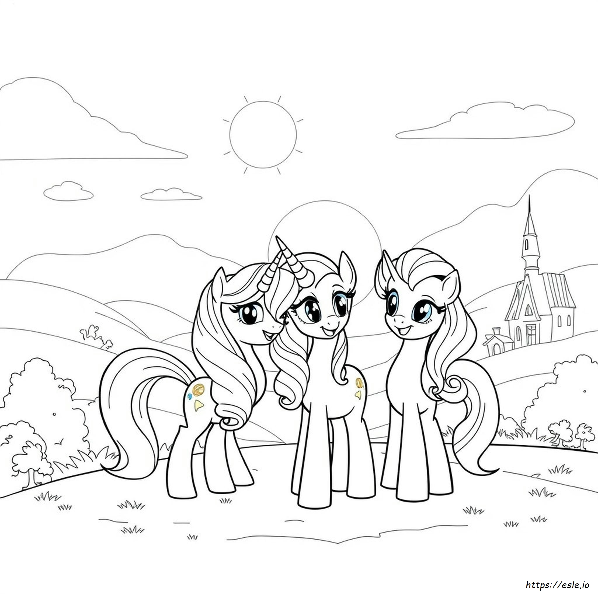 Coloriage Twilight Sparkle My Little Pony Princesse Celestia