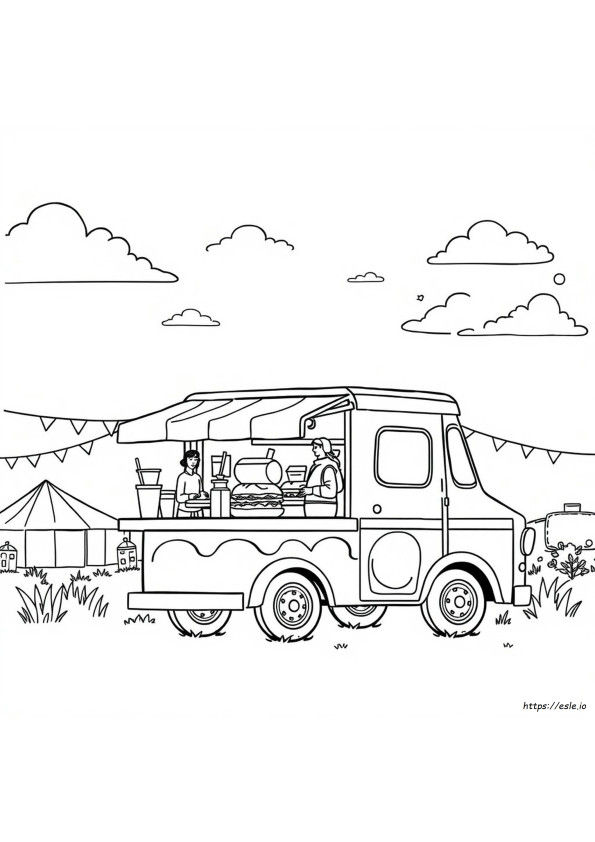Kolorowanka Food Truck