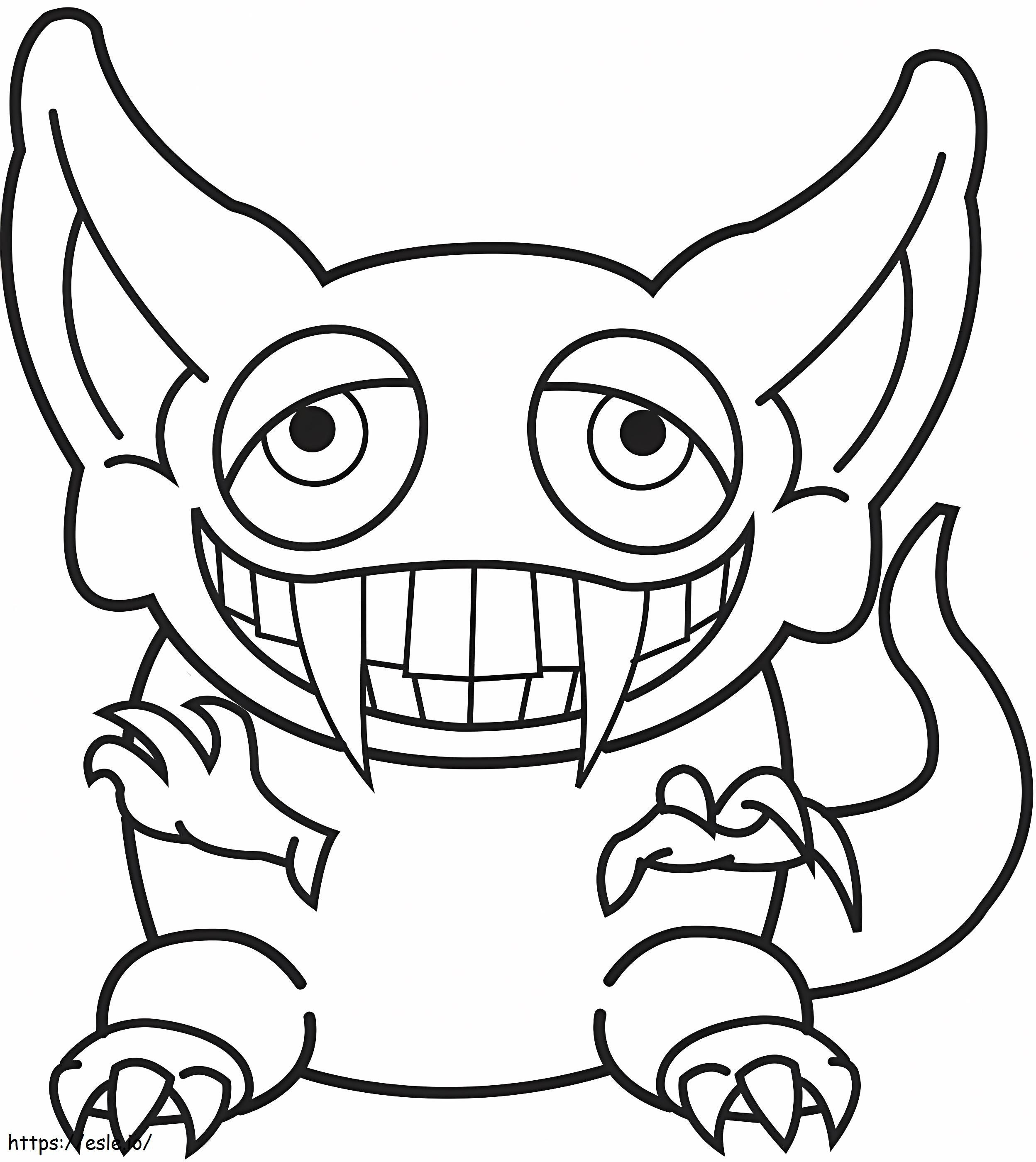 Halloween Goblin coloring page
