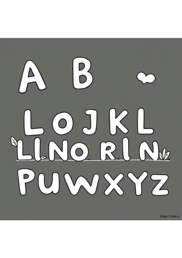 Kolorowanki Z Literami