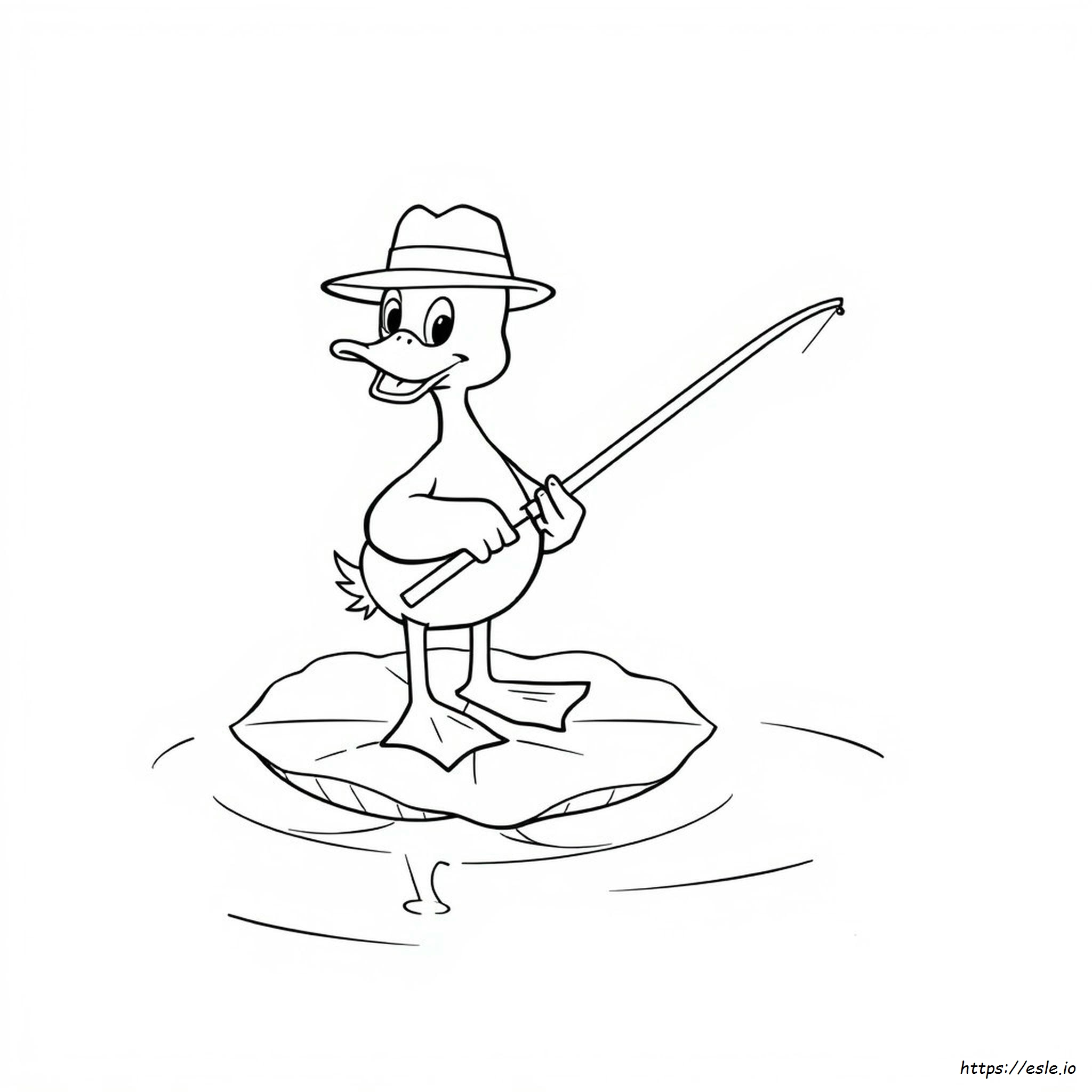 Duck Cartoon Coloring