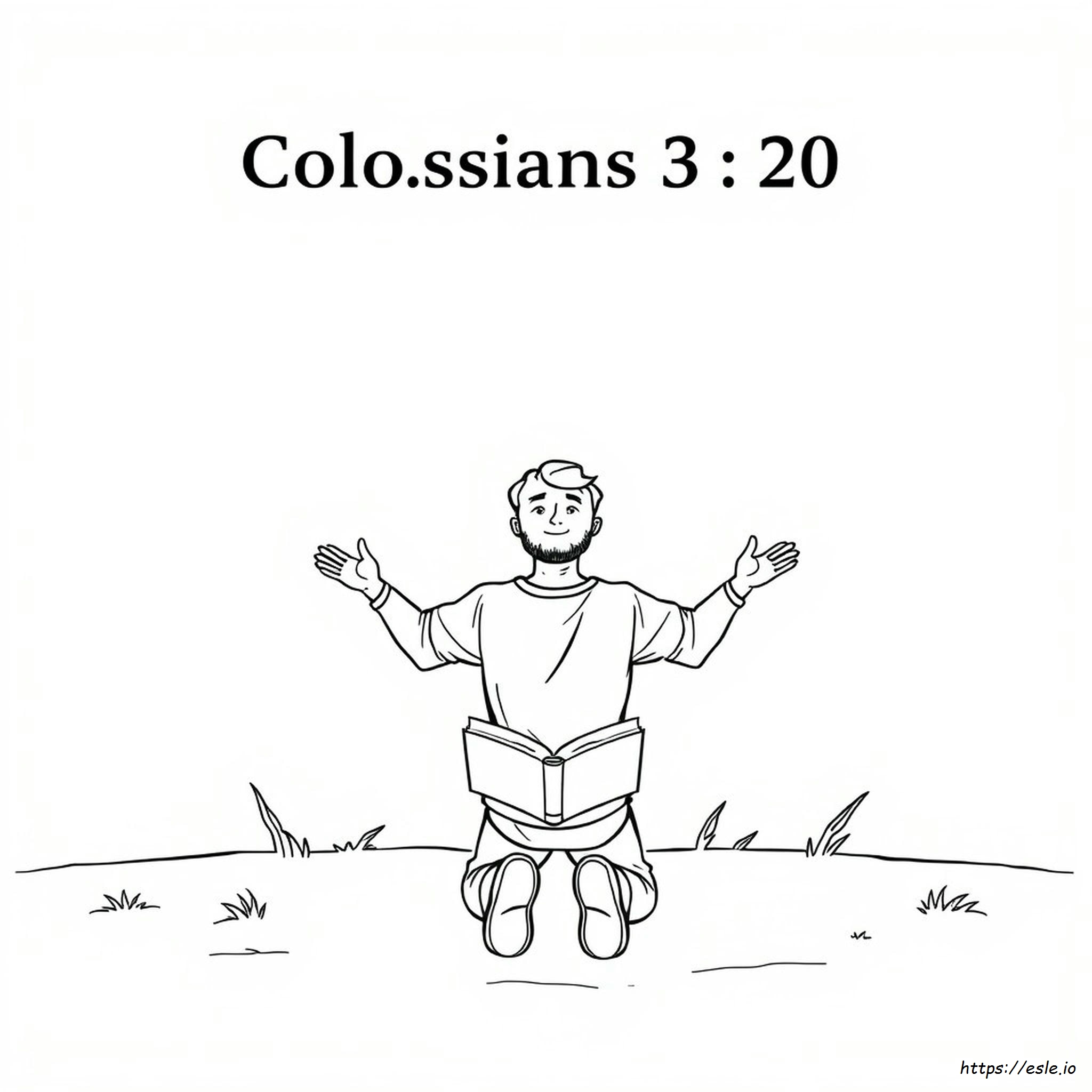 Colossians 3 20 Coloring Page