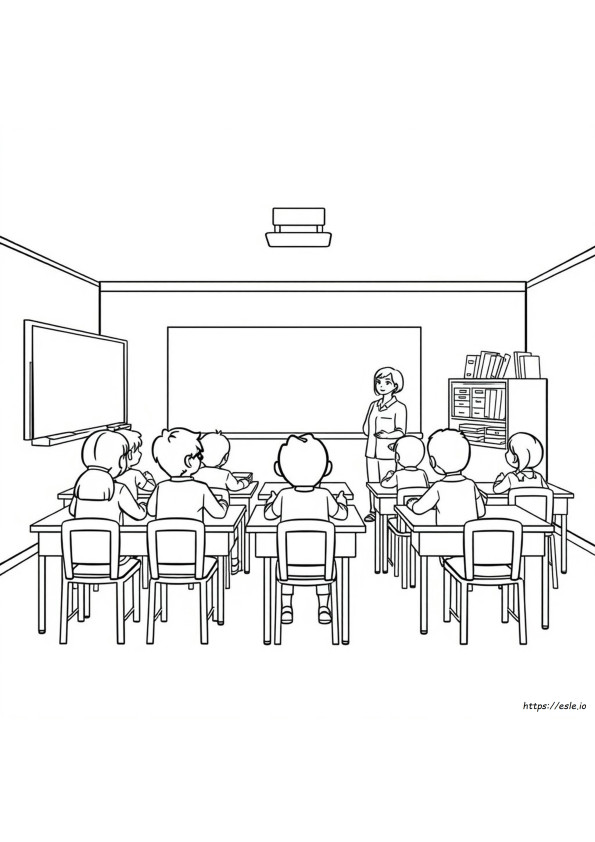 Coloriage École