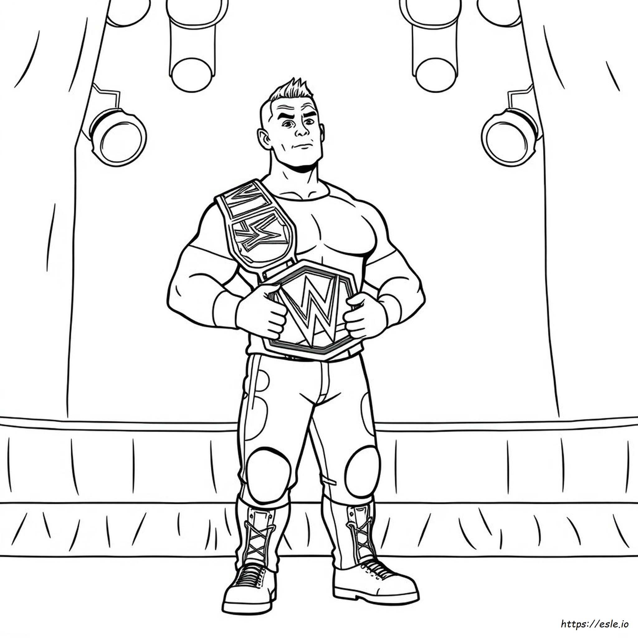 John Cena Colouring In