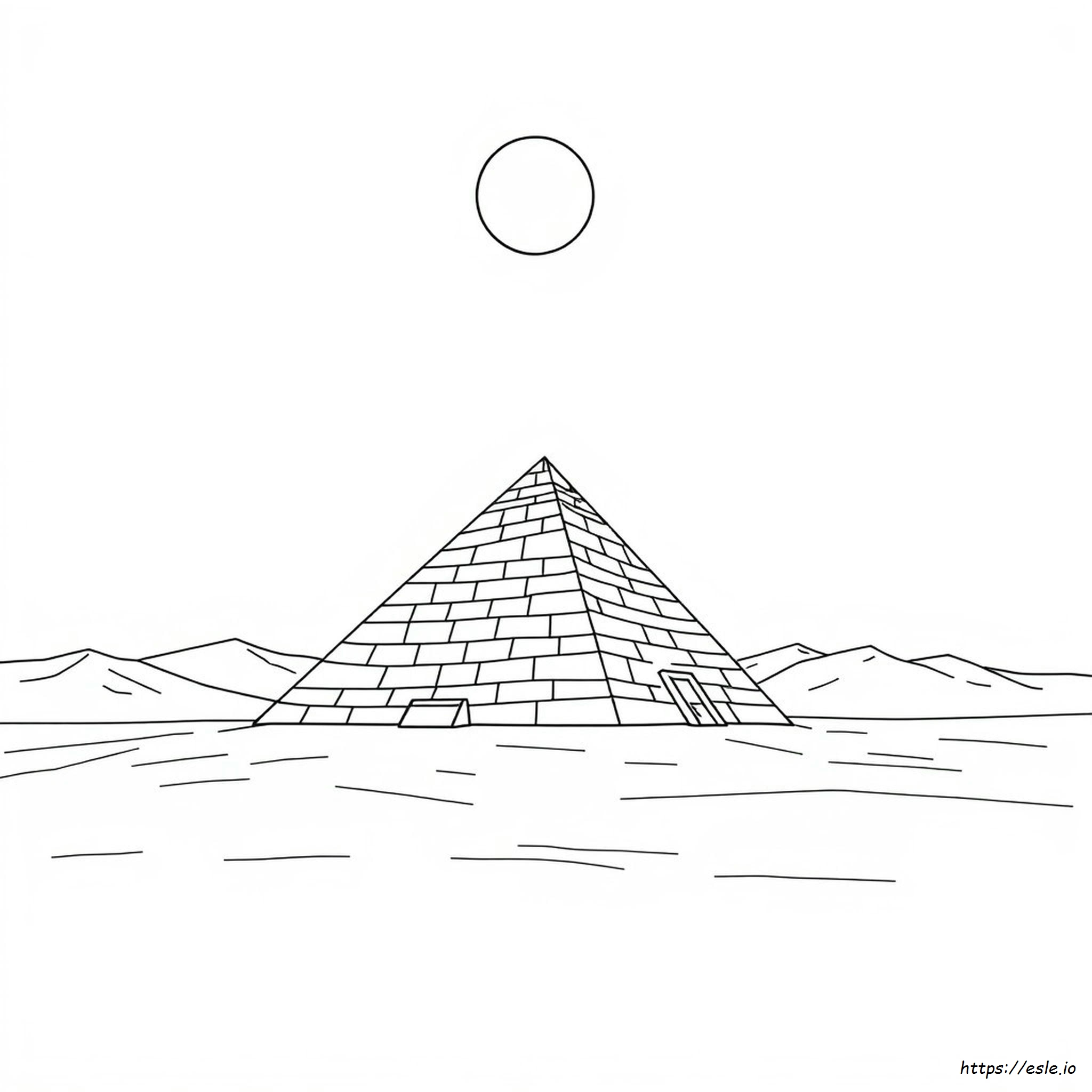 Pyramid Colouring Pages