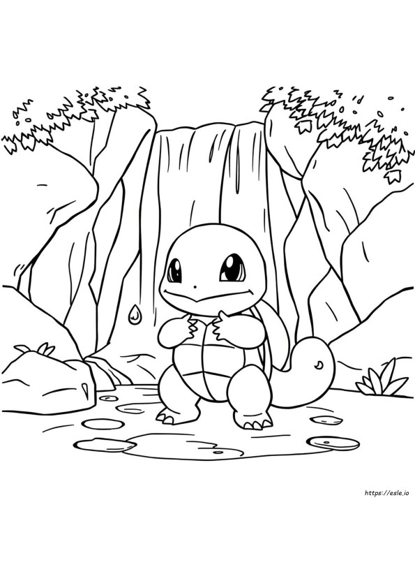 Kolorowanki Squirtle Pokémon