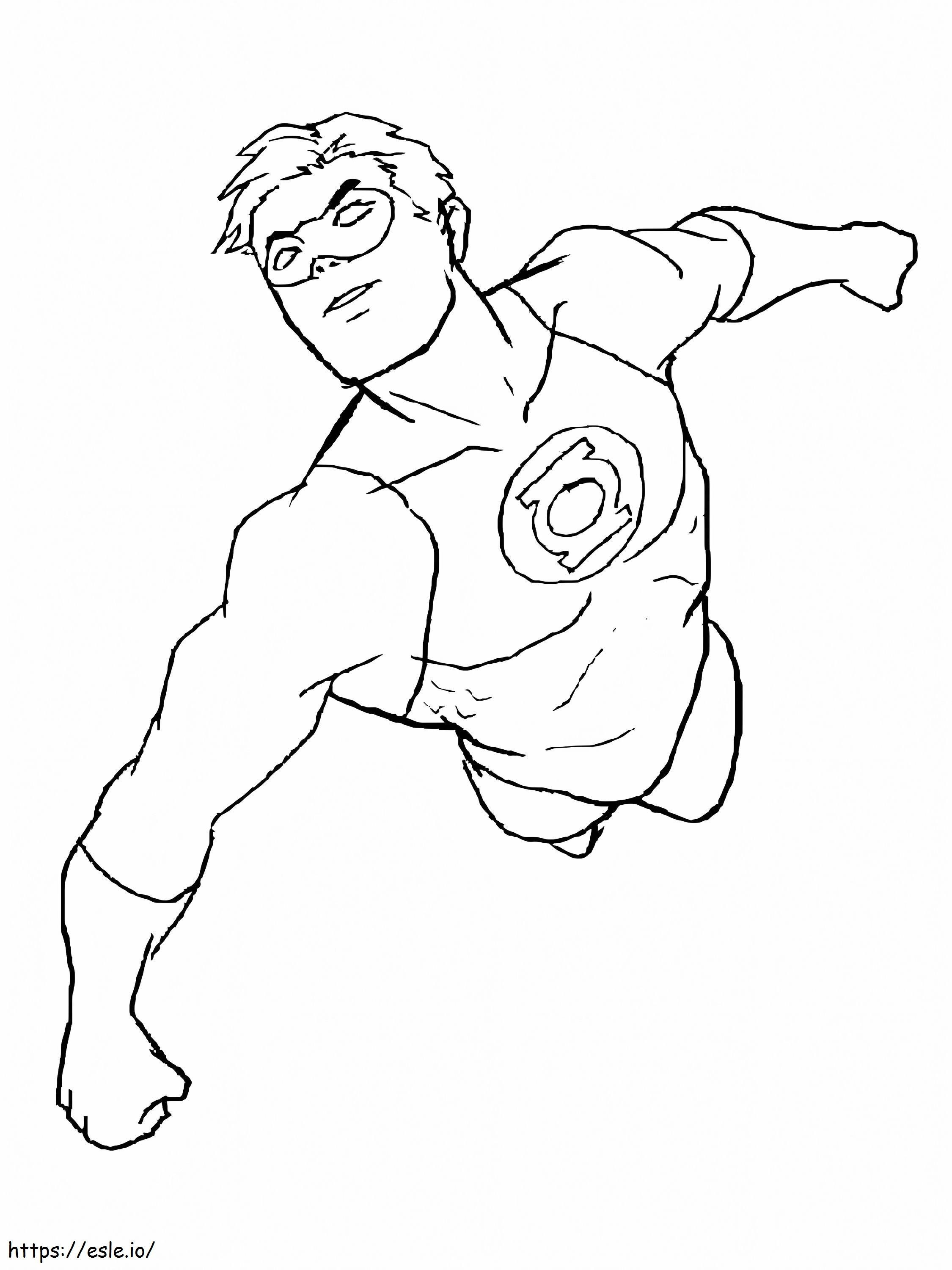 Green Lantern Fly coloring page