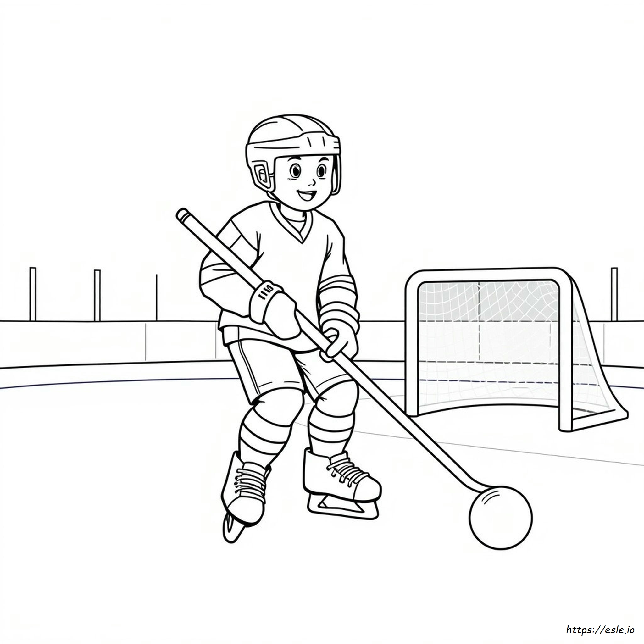 Hockey Player Coloring Pages Printable