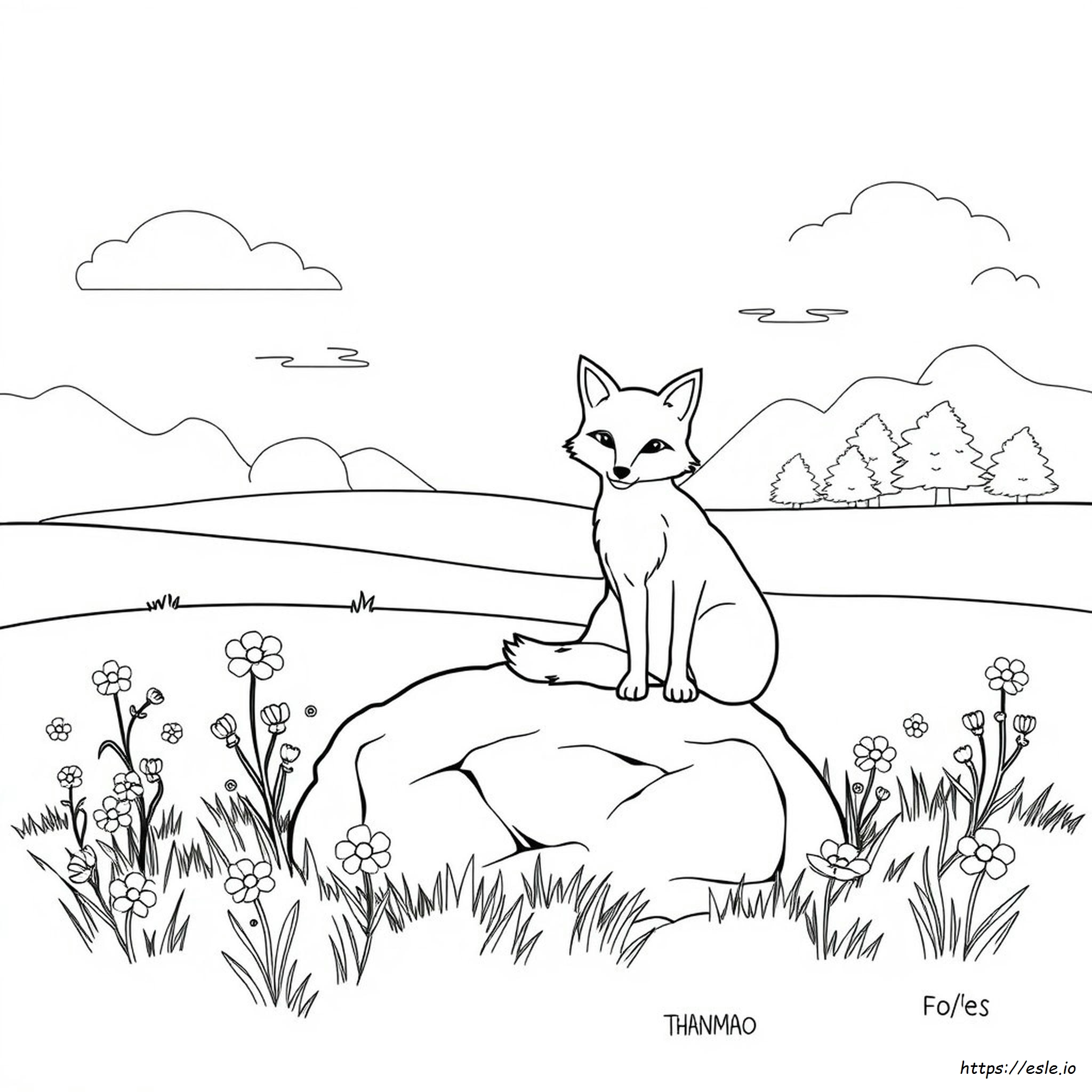 Free Fox Colouring Pages