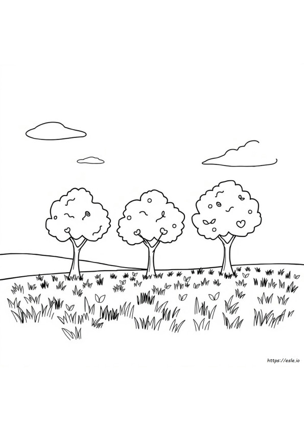 Tulostettavat Värityskuvat Puut Ja Lehdet