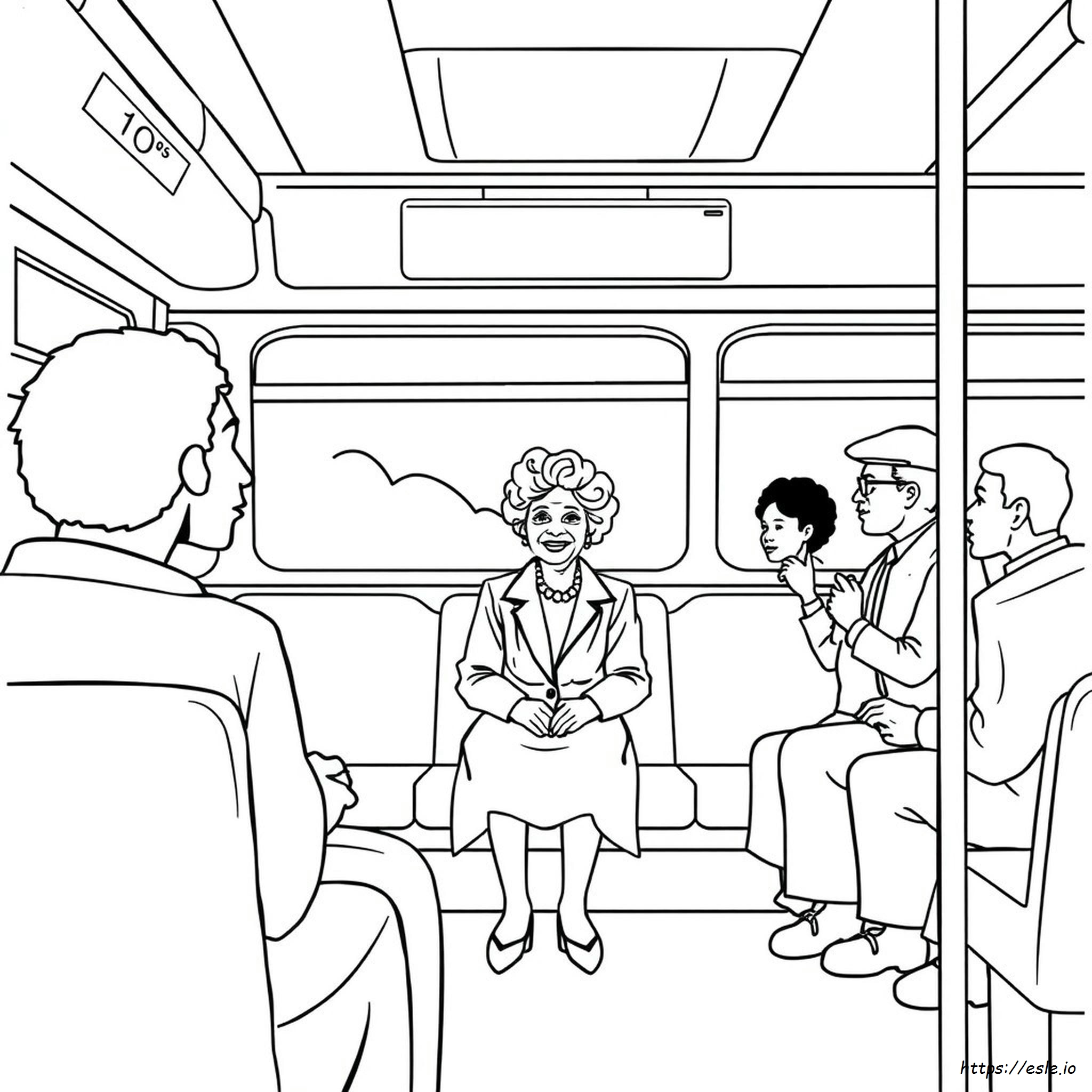 Rosa Parks Coloring Page