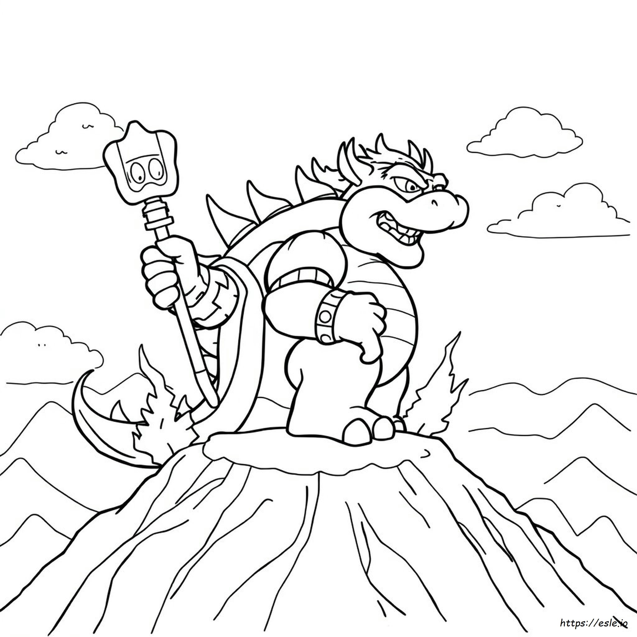 Super Mario Odyssey Bowser Coloring Pages