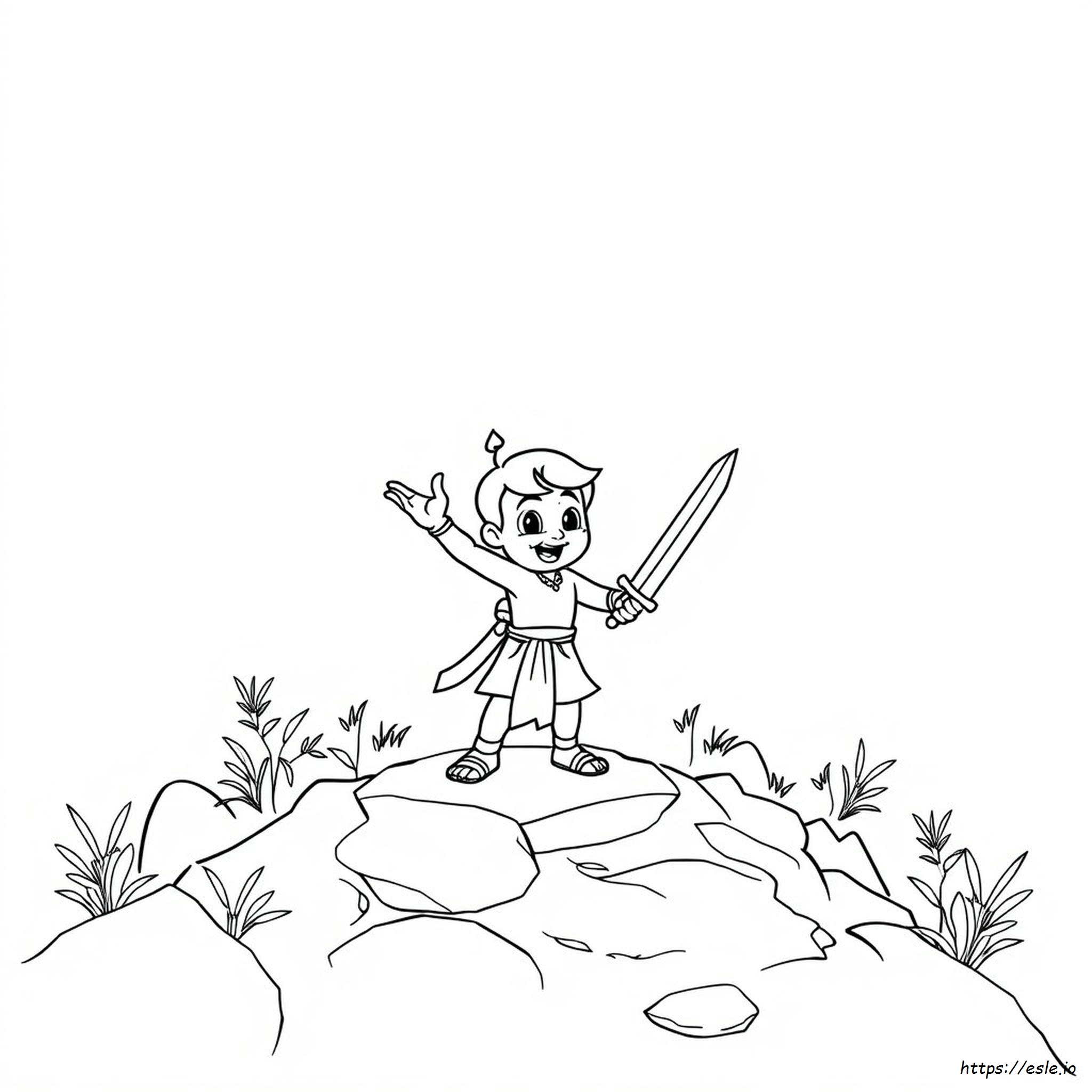 Chota Bheem Pictures For Colouring