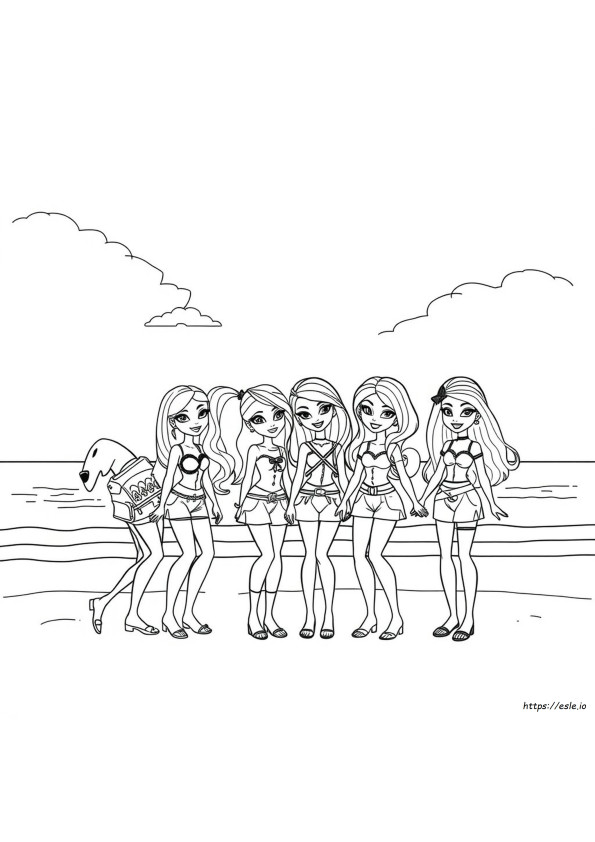 Bratz Da Colorare Per Gruppi Stampabili