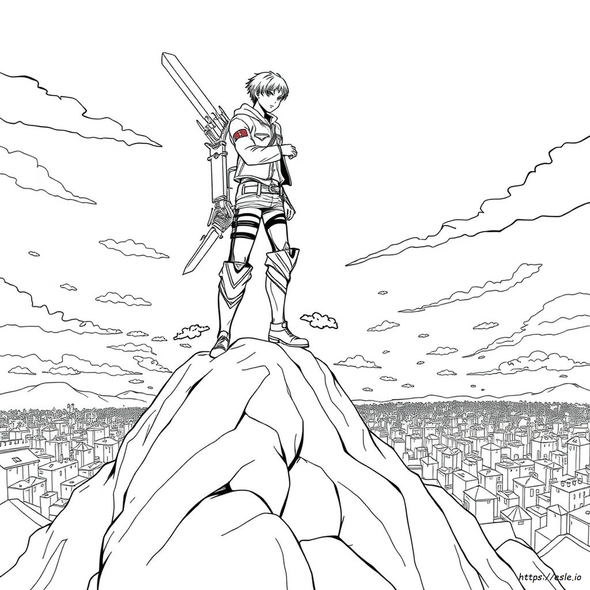 Levi Attack On Titan Coloring Pages