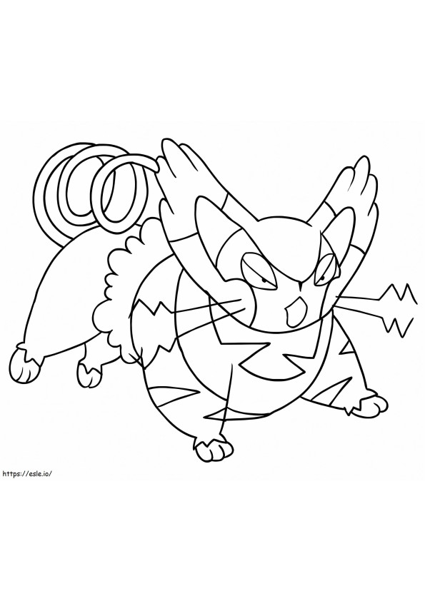 Coloriage Pokémon Purugly à imprimer dessin
