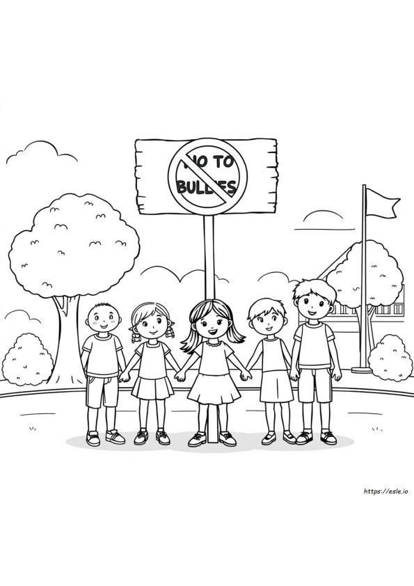Coloriages Anti-Harcèlement Pour La Maternelle
