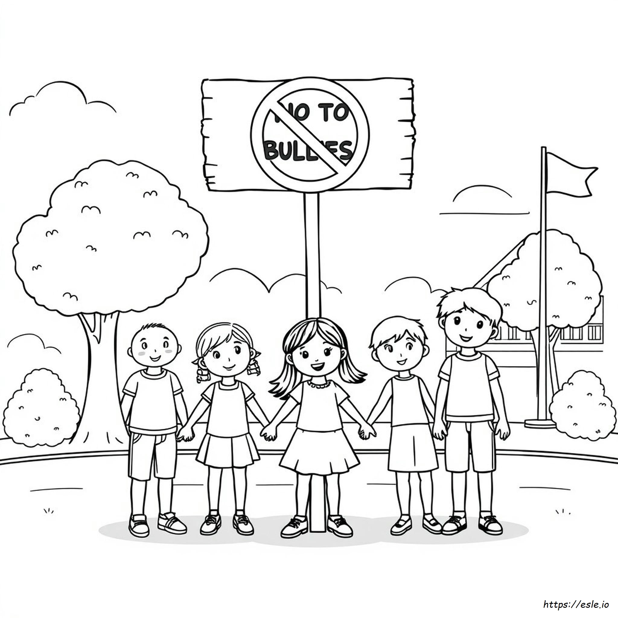 Anti Bullying Coloring Pages For Kindergarten