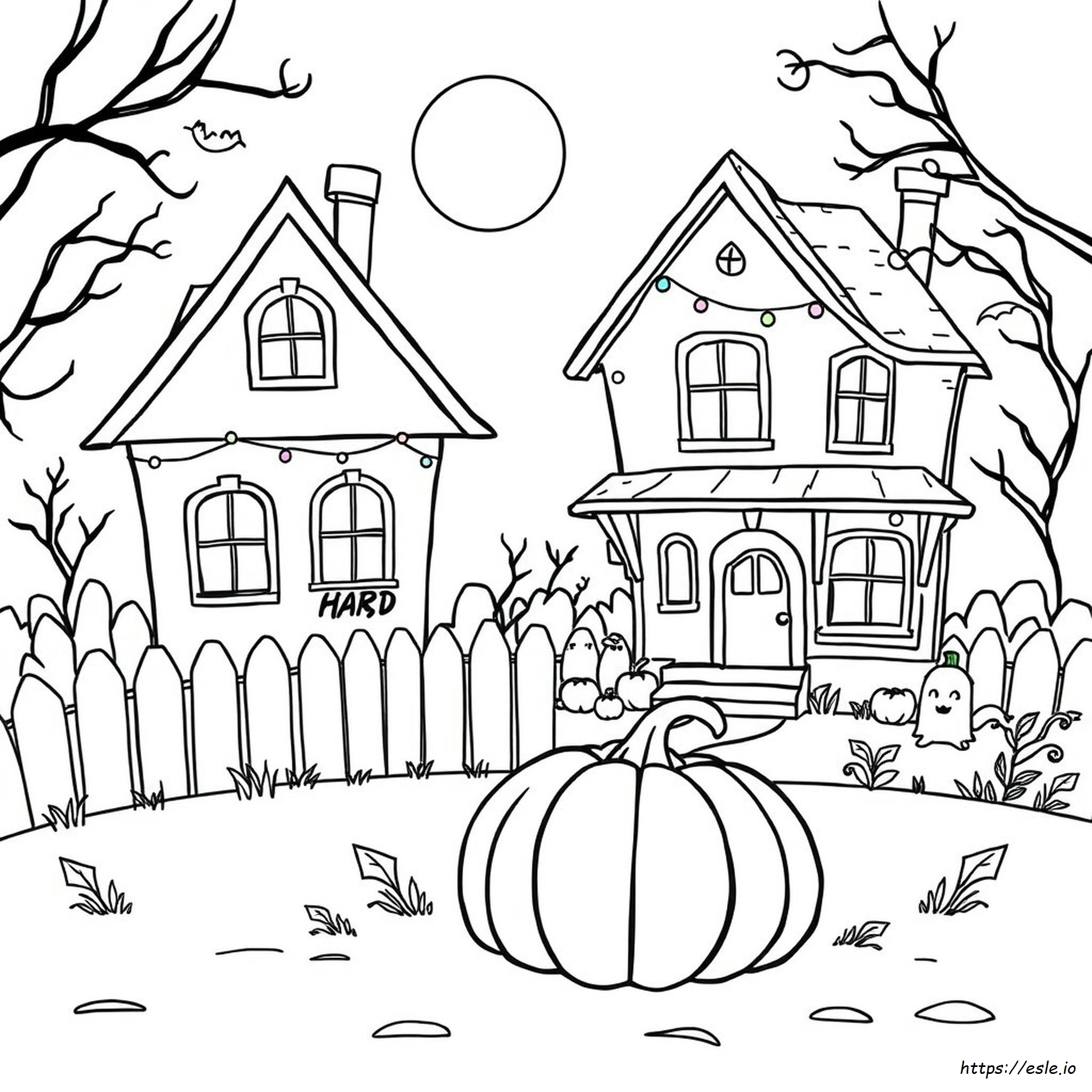 無料のハロウィンぬりえページ