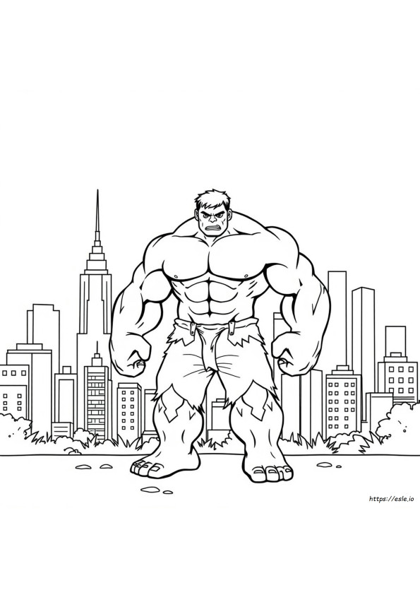Coloriages Gratuits À Imprimer De L'incroyable Hulk