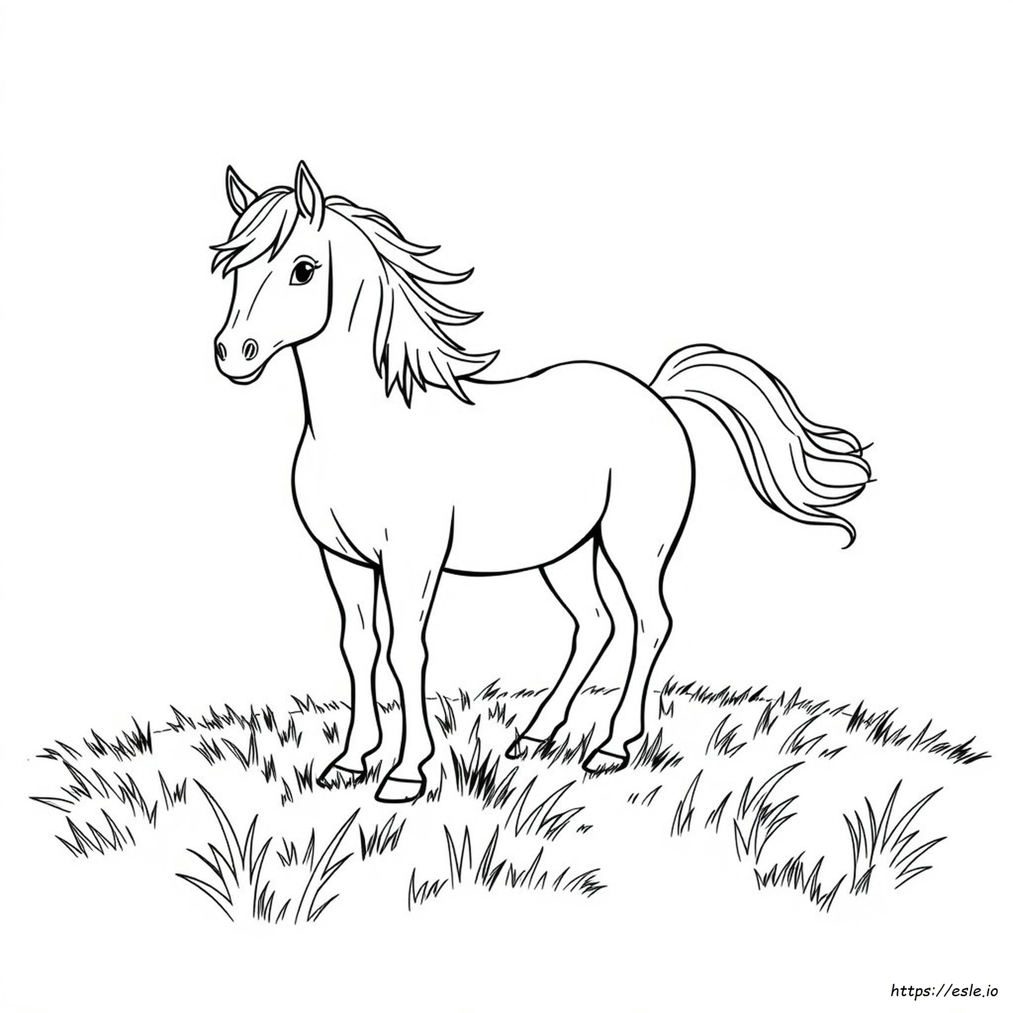 Realistic Pony Coloring Pages