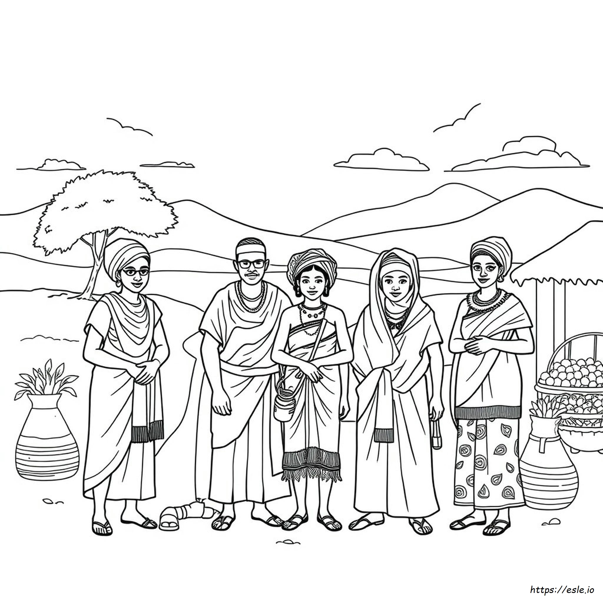 African People Coloring Pages