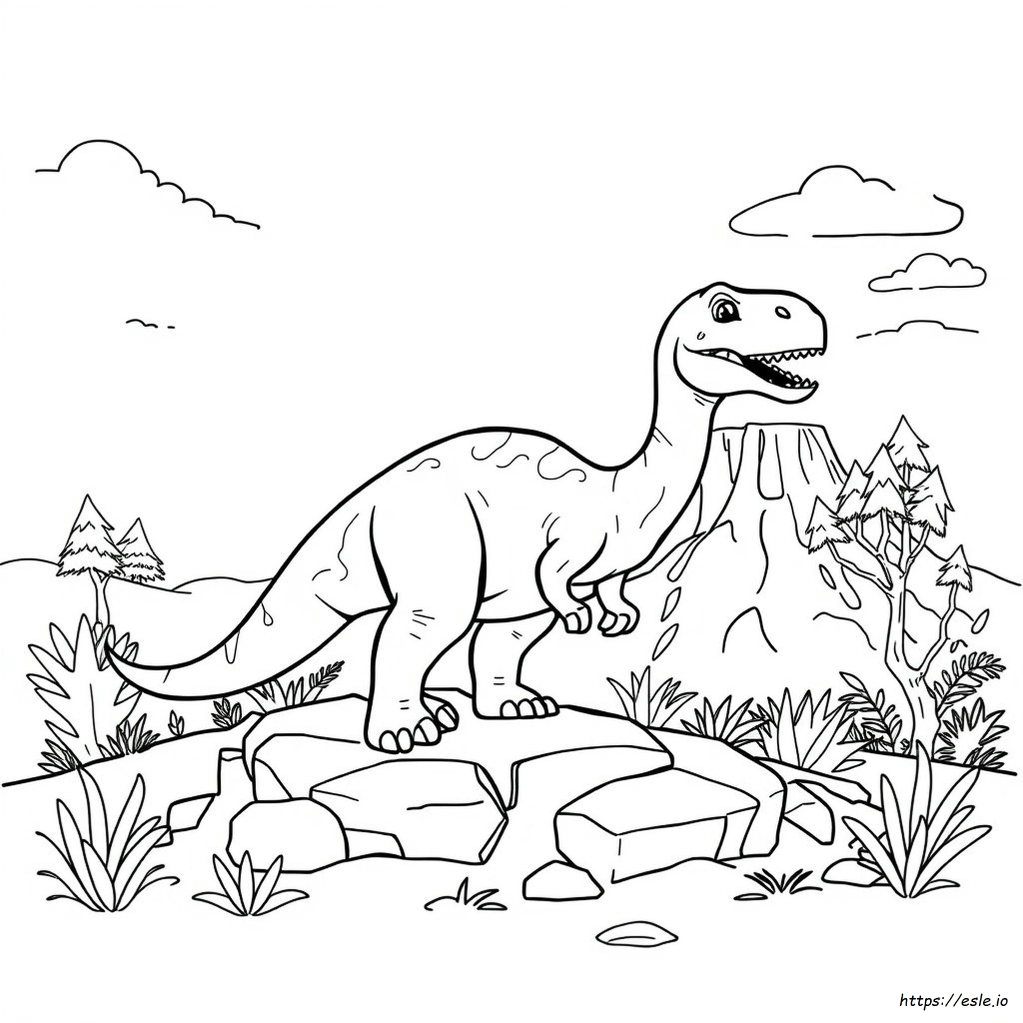 Dinosaurio Para Colorear